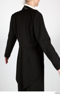  Photos Woman in Historical Dress 39 20th century Historical clothing black historical suit black suit upper body 0007.jpg